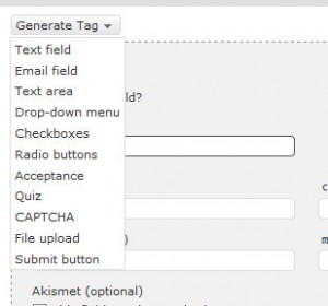 Contact Form 7-generate-tag