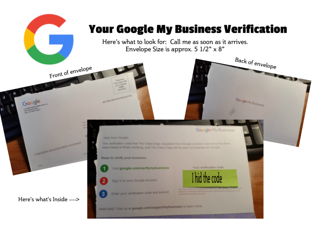 Google My Business Envelope Graphic
